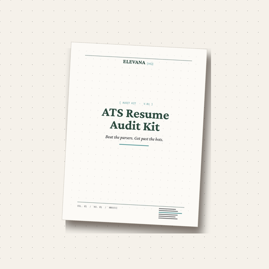 ATS Resume Audit Kit — beat the parsers, get past the bots